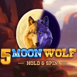 5 Moon Wolf slot logo by Apparat Gaming at GGBet Casino