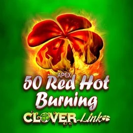 50 Red Hot Burning Clover Links logo by Novomatic GGBet Casino