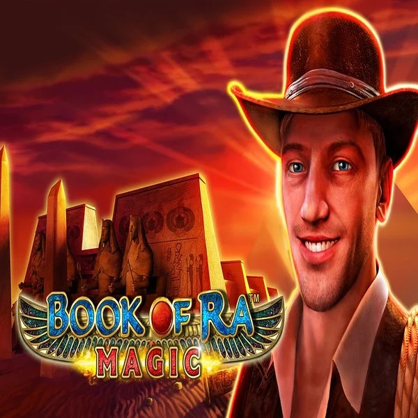 Book of Ra Magic slot logo by Greentube at GGBet Casino