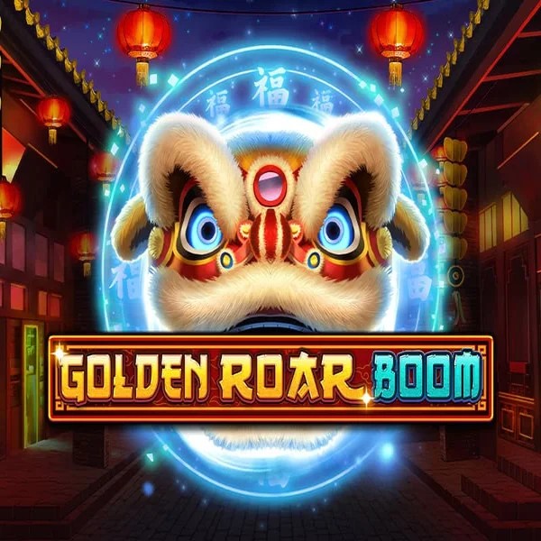 Golden Roar BOOM slot logo by Greentube at GGBet Casino