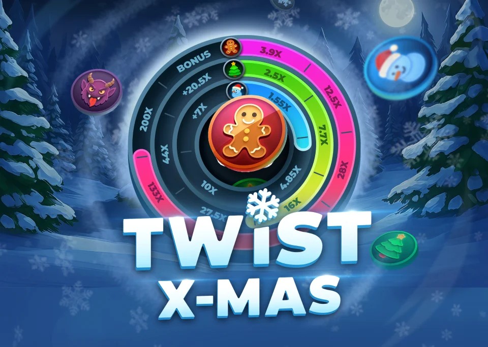 Twist X-mas logo by InOut at GGBet Casino